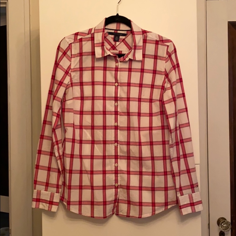 Tommy Hilfiger plaid button up